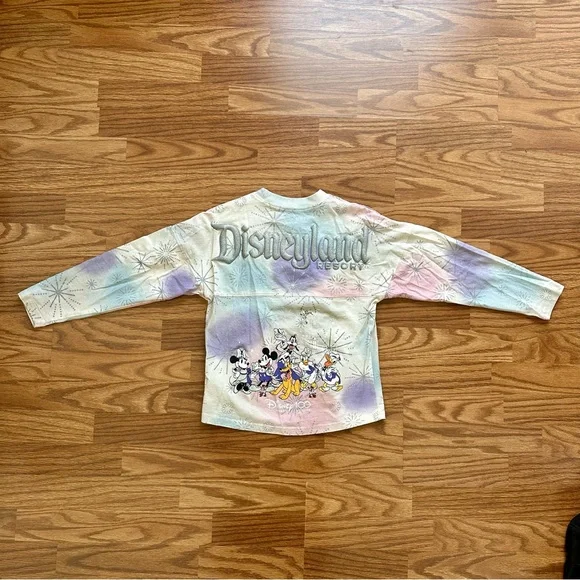 Disney Girls Medium 7-8 Spirit Jersey Sweatshirt Disneyland 100 Glitter EUC! - Picture 10 of 12
